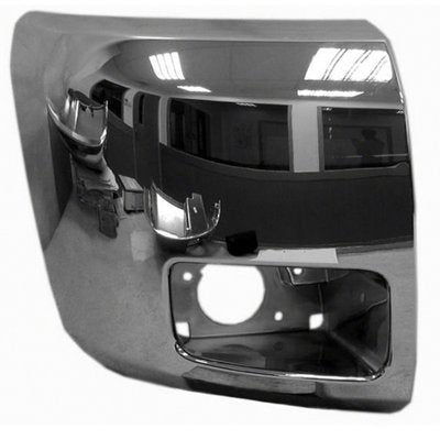 Bumper End Front Passenger Side Chrome With Fog Lamp Hole 1500/Hyb For Chevrolet - GM1005156