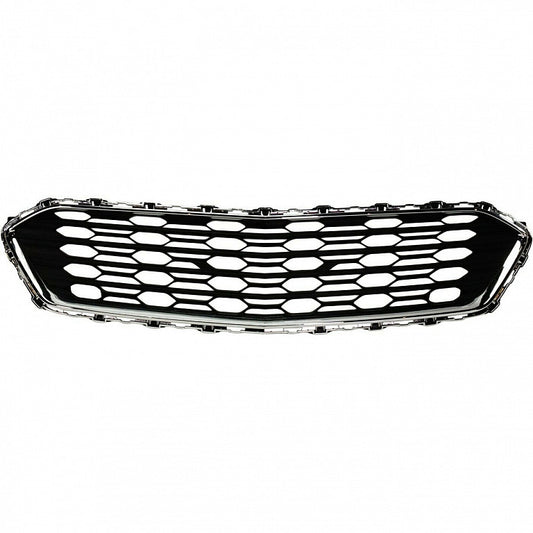 Grille Center Black With Chrome Moulding Without Rs-Pkg Ls/Lt/L Models For Chevrolet - GM1036174