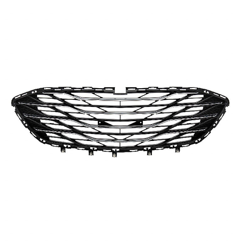 Grille Front Lower Black With Chrome Molding Without Sensor For Chevrolet - GM1036204