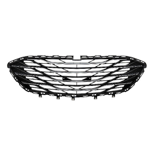 Grille Front Lower Black With Chrome Molding Without Sensor For Chevrolet - GM1036204
