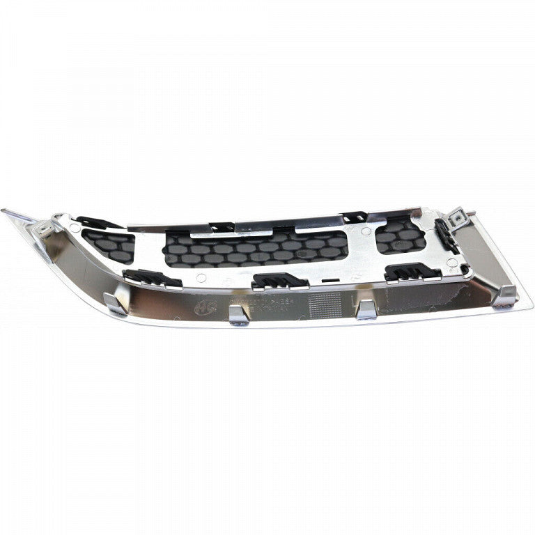 Grille Lower Driver Side Outer Upper Matte-Black With Chrome Mldg For Gmc - GM1038155
