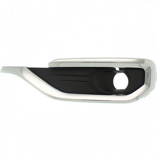 Fog Lamp Bezel Front Driver Side With Chrome Molding Exclude All-Terrain Package For Gmc - GM1038209