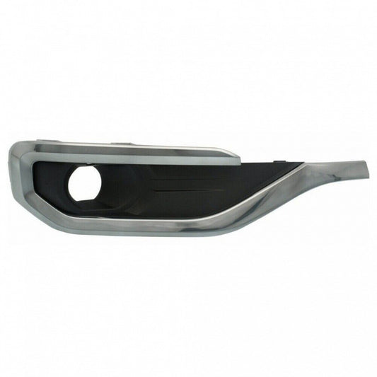 Fog Lamp Bezel Front Passenger Side With Smoked Chrome Molding For Gmc - GM1039208