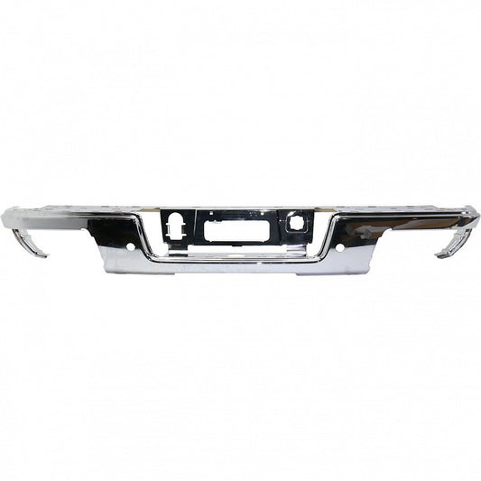 Bumper Face Bar Rear Chrome With Sensor Steel For Chevrolet - GM1102568
