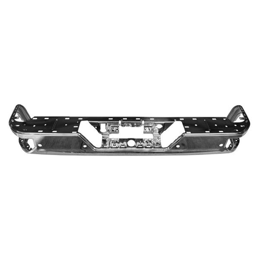 Bumper Face Bar Rear Steel Chrome With Blind Spots Single Exhaust For Gmc - GM1102575