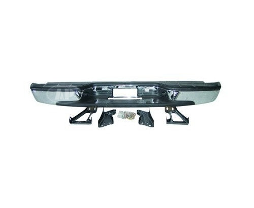 Bumper Rear Assy Chrome With Brackets/Pads 1500 Series Fleetside Models For Gmc - GM1103122U