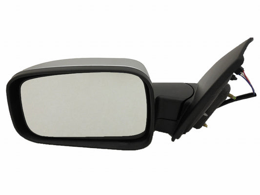 Door Mirror Driver Side Power Satin Chrome For Chevrolet - GM1320369