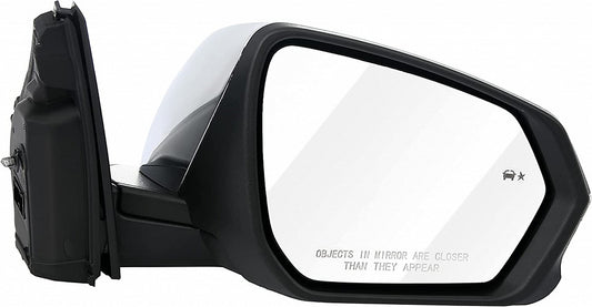 Door Mirror Passenger Side Power Htd Chrome With Blind Spot/Signal For Gmc - GM1321595