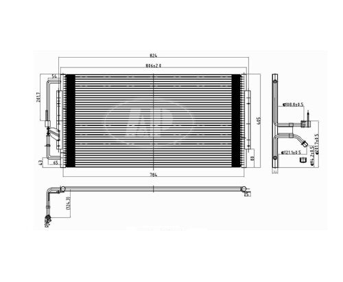 Condenser (4788) For Pontiac - GM3030170