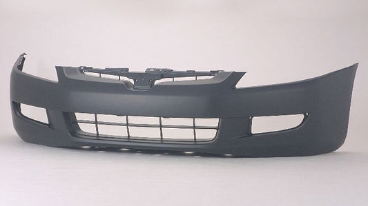 Bumper Front Primed With Fog Lamp Hole M/T V6 For Honda - HO1000212