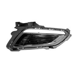 Daytime Running Lamp Bezel Passenger Side Black With Chrome For Hyundai - HY1039152