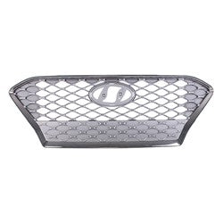 Grille Silver Gray With Smoke Chrome Frontame For Hyundai - HY1200219