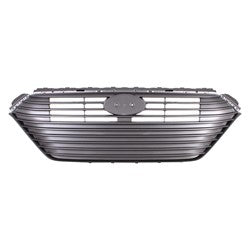 Grille Ptd Silver Gray Use Without Auto Brake System For Hyundai - HY1200223