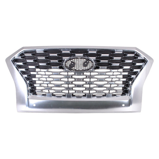 Grille Front Satin Chrome Frontame With Honeycomb /Sensor Sel/Ltd Models For Hyundai - HY1200241
