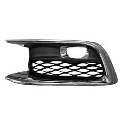 Fog Lamp Bezel Front Driver Side Textured Black With Chrome Trim For Infiniti - IN1038112