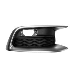 Fog Lamp Bezel Front Passenger Side Textured Black With Satin Chrome Frontame For Infiniti - IN1039109