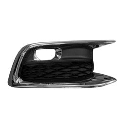 Fog Lamp Bezel Front Passenger Side Textured Black With Chrome Trim For Infiniti - IN1039112