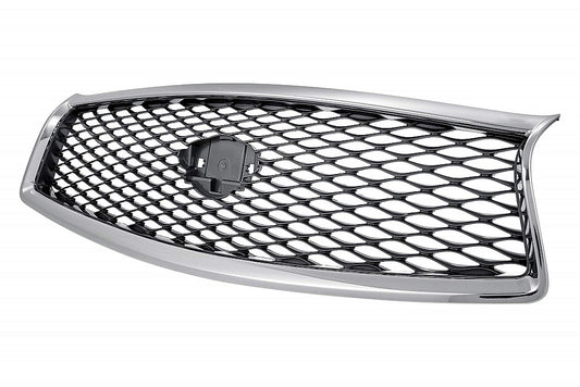 Grille Without Around View Mirror Gray/Black With Chrome Frontame For Infiniti - IN1200118