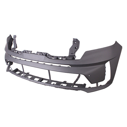 Bumper Front Primed With 2 Park Assist Sensor Holes For 1-Piece Sprt Models Capa For Kia - KI1014111C