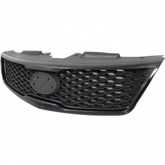 Grille Matt-Black Partial Painted Silver Gray (Koup) For Kia - KI1200142