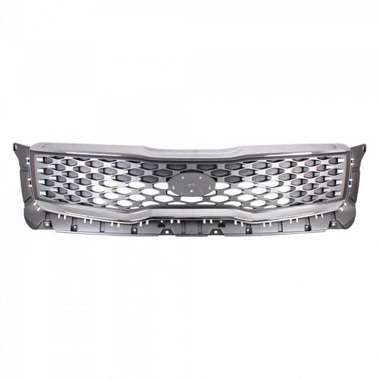 Grille Front Ptd Gray With Bright Chrome Outer Molding For Kia - KI1200208