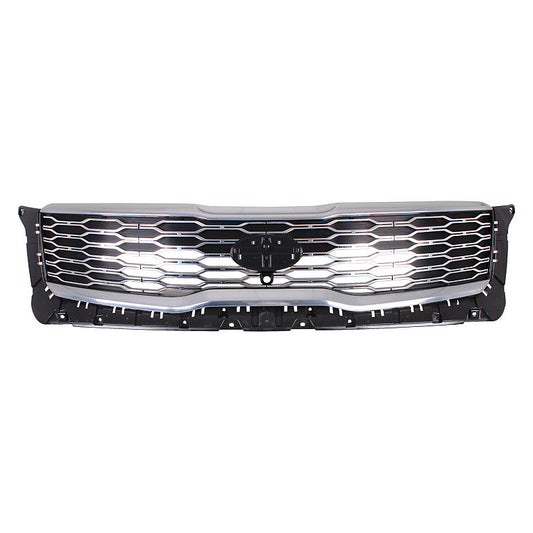 Grille Front Silver With Satin Chrome Outer Molding With  Camera For Kia - KI1200210