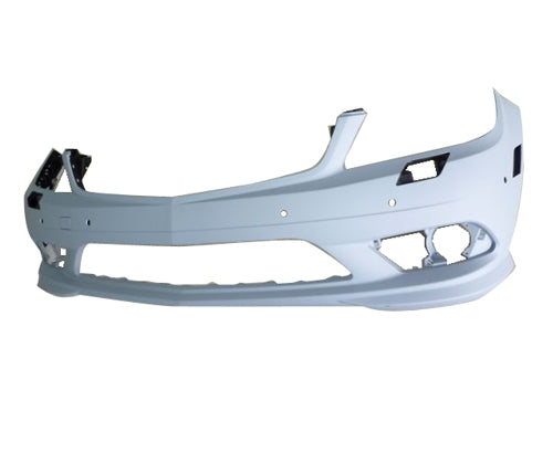 Bumper Front Primed With Washer/Amg Without Led Drive Lamp/Park Assist Holes For Mercedes - MB1000343