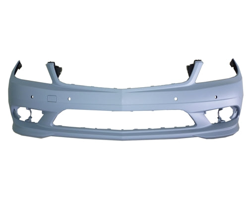 Bumper Front Primed With Sensor Without H L Washer Hole With Amg Sport Pkg Without Led For Mercedes - MB1000366