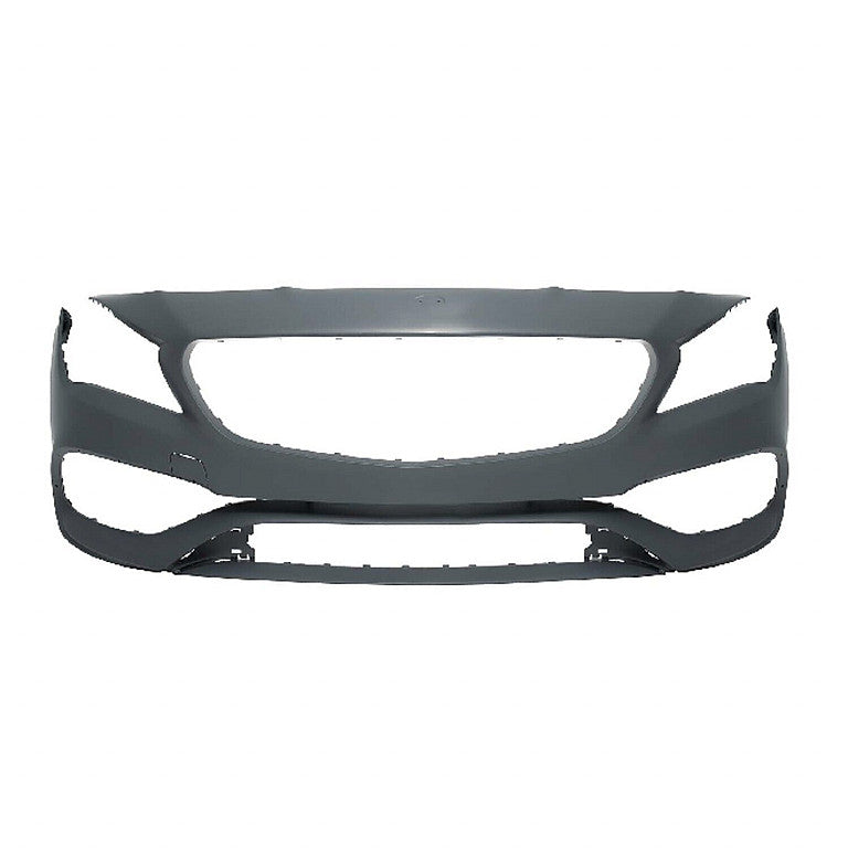 Bumper Front Primed Ptm With Tow Hook / Active Park Assist Sensor For Mercedes - MB1000541