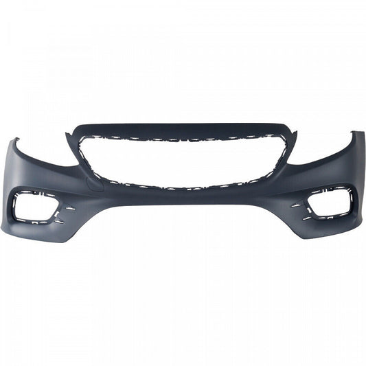 Bumper Front Primed Ptm With Tow Hook / Amg Without Park Assist Sensor For Mercedes - MB1000588