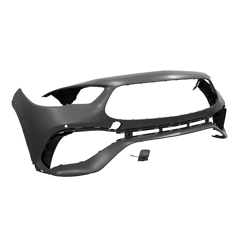 Bumper Front Primed Gray Ptd With Tow Hook / 4 Park Assist Sensor / Aerodynamic Pkg/ Amg For Mercedes - MB1000640