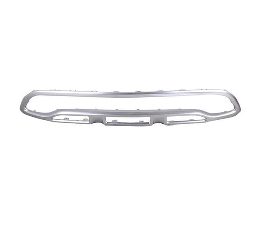 Bumper Molding Front Center (Bumper Grille Surround) Satin Chrome Without Amg For Mercedes - MB1044152