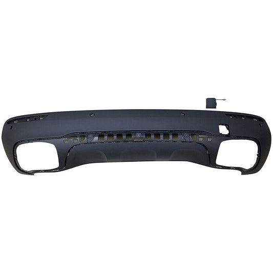 Bumper Rear Lower Textured Black With Tow Hook / 4 Park Assist Sensor Without Amg For Mercedes - MB1115133