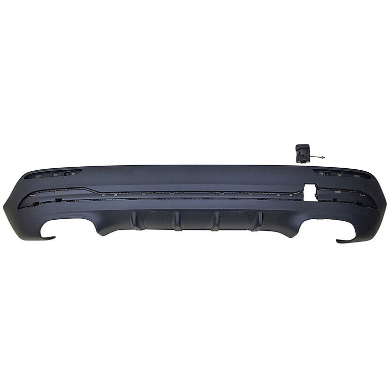 Bumper Rear Lower Textured Black With Tow Hook/Amg Without Park Assist Sensor For Mercedes - MB1115135