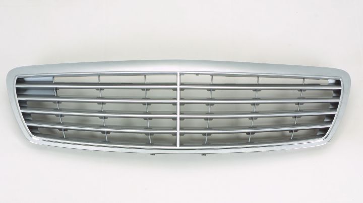 Grille Silver With Chrome Frontame (Elegance Pkg) For Mercedes - MB1200134