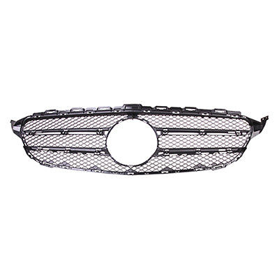 Grille Inner Matte Dark Gray For Mercedes - MB1200172