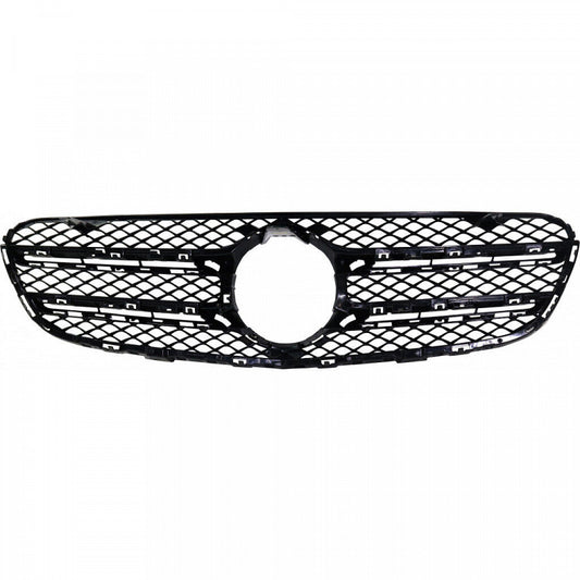 Grille Front Matte Black Without Moldings/Emblem/Base / Camera/Amg For Mercedes - MB1200191