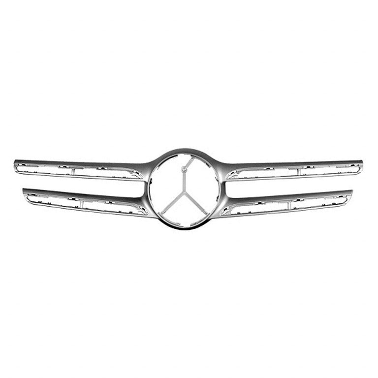 Grille Molding Front Center Ptd Silver With Adaptive Cruise Without Camera For Mercedes - MB1210123