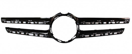 Grille Molding Front Birght Black With Camera For Mercedes - MB1210137