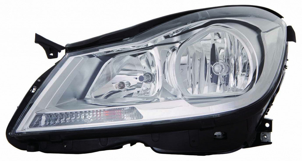 Head Lamp Driver Side Halogen Chrome Housing Sdn Without Cornering Lamp High Quality For Mercedes - mb2502187