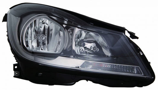 Head Lamp Passenger Side Halogen Black Housing Cpe Without Cornering Lamp High Quality For Mercedes - mb2503186