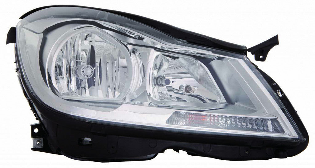 Head Lamp Passenger Side Halogen Chrome Housing Sdn Without Cornering Lamp Capa For Mercedes - MB2503187C