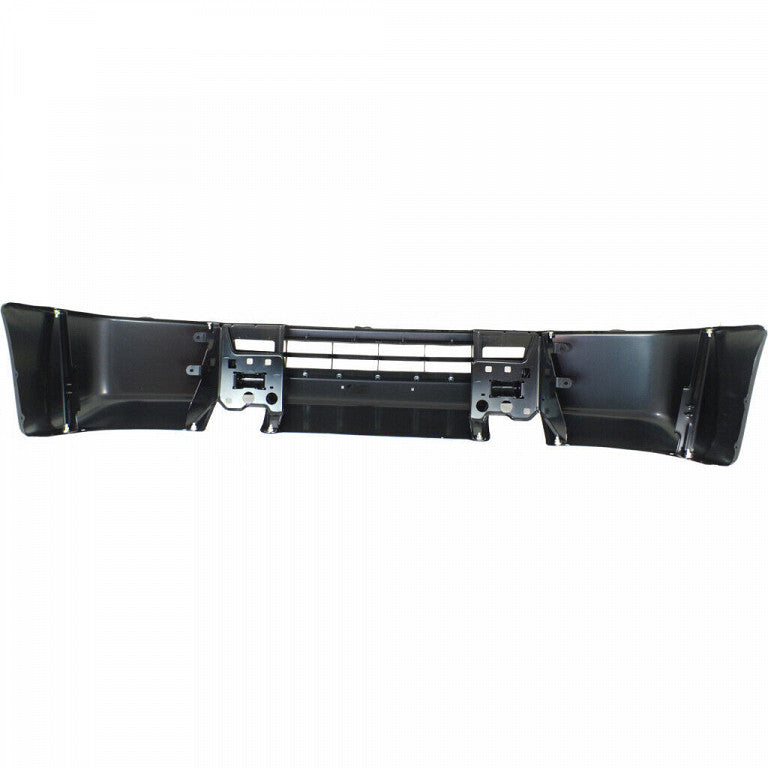 Bumper Face Bar Front Black Without Fog Lamps Steel For Nissan - NI1002144