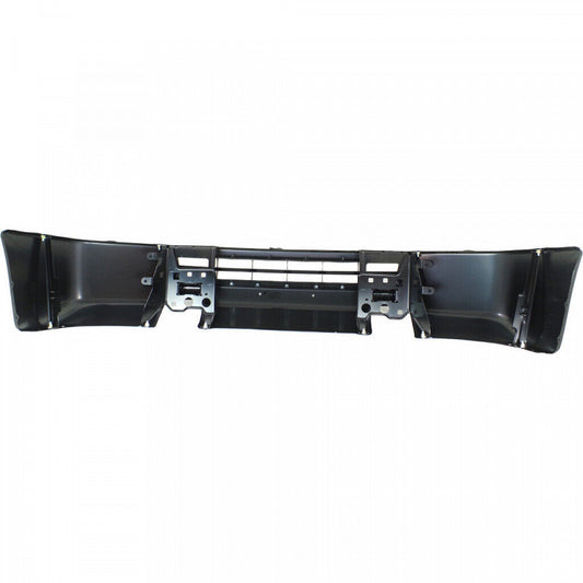 Bumper Face Bar Front Black Without Fog Lamps Steel For Nissan - NI1002144