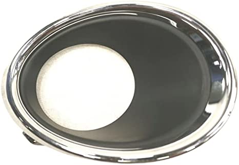 Fog Lamp Bezel Front Passenger Side Textured Black With Chrome Finish For Nissan - NI1039156U
