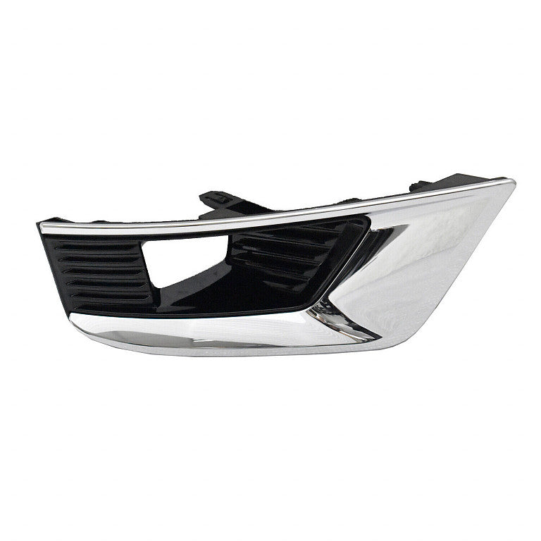 Fog Lamp Bezel Front Passenger Side Gloss Black Chrom Trim Exclude Midnigt Edition For Nissan - NI1039182