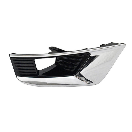 Fog Lamp Bezel Front Passenger Side Gloss Black Chrom Trim Exclude Midnigt Edition For Nissan - NI1039182
