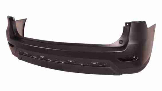 Bumper Rear Partial Primed Black Without Sensor Hole Capa For Nissan - NI1100289C