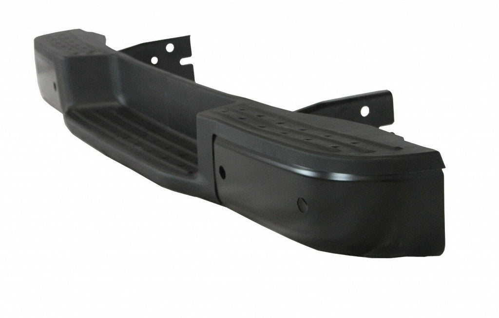 Bumper Step Face Bar Rear Black With Sensor Steel For Nissan - NI1102167