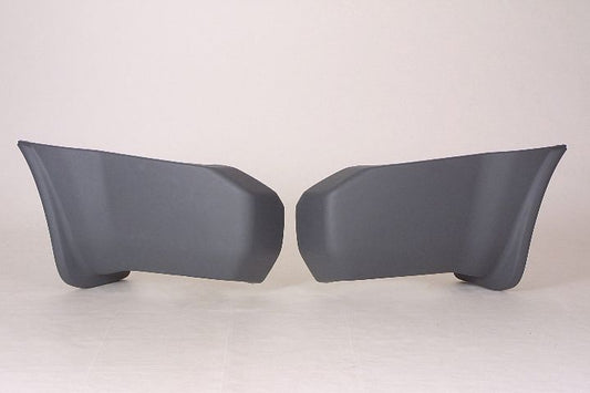 Bumper End Rear Driver Side Matt Gray Textured For Nissan - NI1104114